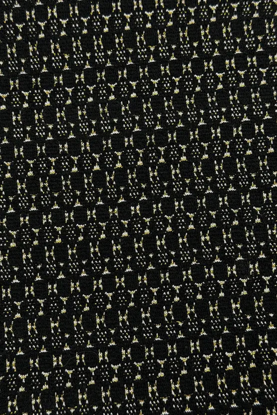 Lame Jacquard:Bolero-Length Jacket