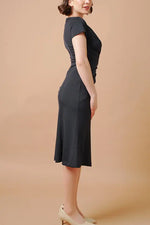 Stretch Jersey Gathered Dress