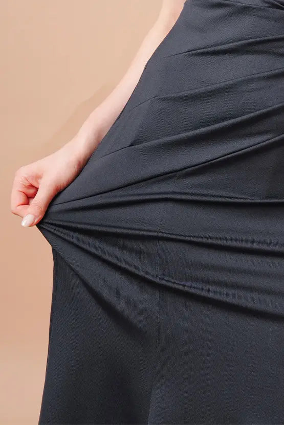Stretch Jersey Gathered Dress