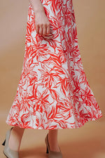 Stretch Jersey: Stretch Jersey Gekka Bijin Crimson Long Marilyn Dress