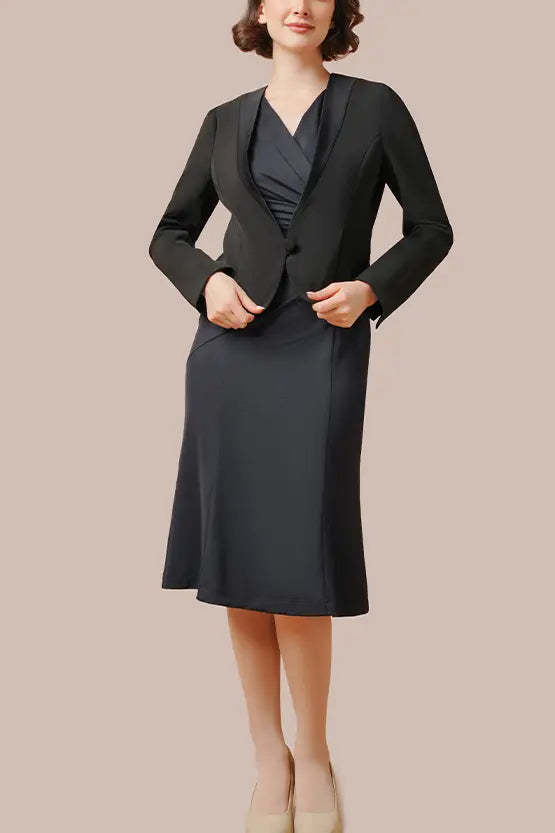 Ice Jersey Gathered Dress