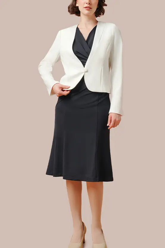 Stretch Jersey Gathered Dress