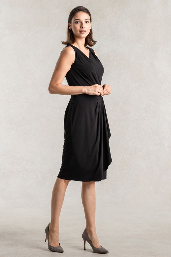 Black Drape Dress
