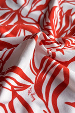 Stretch Jersey: Stretch Jersey Gekka Bijin Crimson Long Marilyn Dress