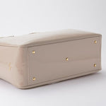 Pink Beige Vegan Enamel Airy Tote