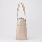 Pink Beige Vegan Enamel Airy Tote