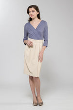 Cornflower Cache-Coeur Cocoon Dress