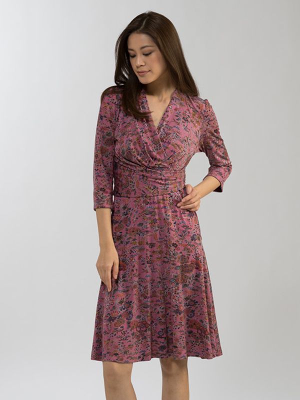Silk Toki Michelle Cache-Coeur Dress