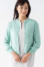 Mint Kanazawa Puff-Sleeve Cardigan