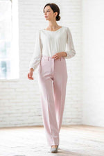 Pink Straight Pants