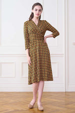 Bronze Pine Cache-Coeur Dress