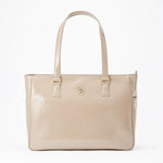 Oak Beige Vegan Enamel Airy Tote