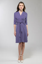 Clara Blue Cache-Coeur Dress