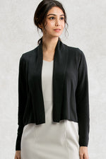 Charcoal Gray Kanazawa Short Cardigan