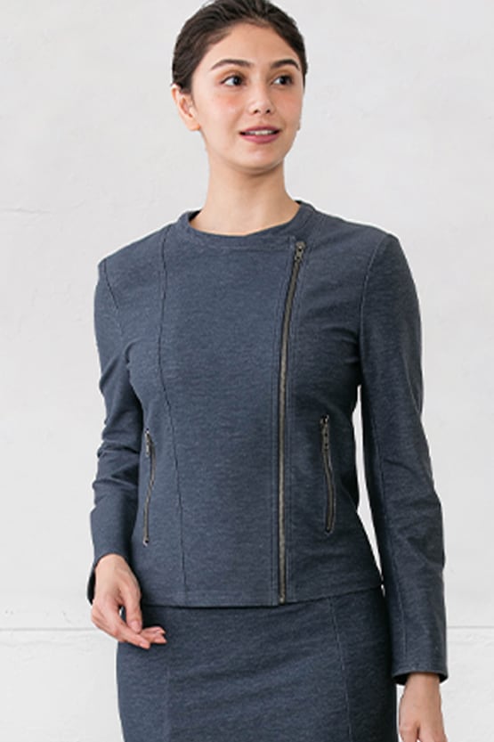 Indigo Stretch Denim Riders Jacket