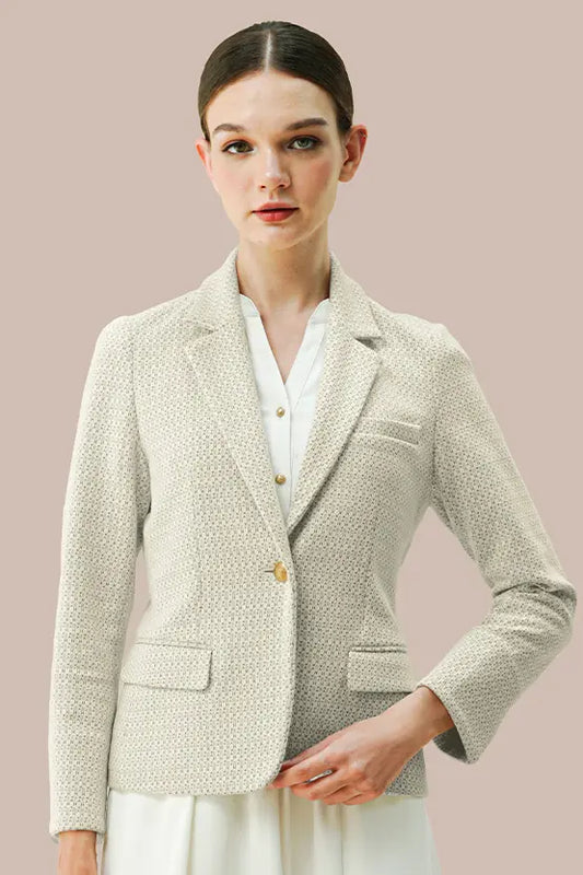 Lame Jacquard: Tailored Jacket