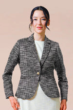 Stretch Lame Tweed: Tailored Jacket