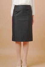 Stretch Jacquard: Back Vent Skirt