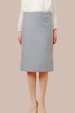 Stretch Jacquard: Back Vent Skirt