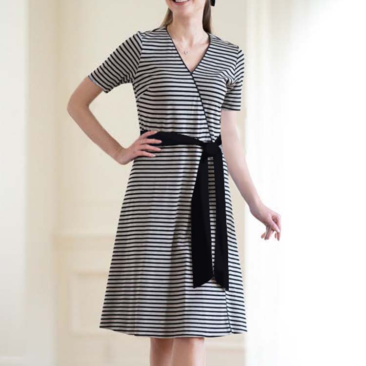 Fit and flare that gives your body a three-dimensional look
