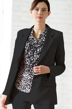 Reproduction / All-Season Material: Smart Stretch Black Long Sculpted Jacket