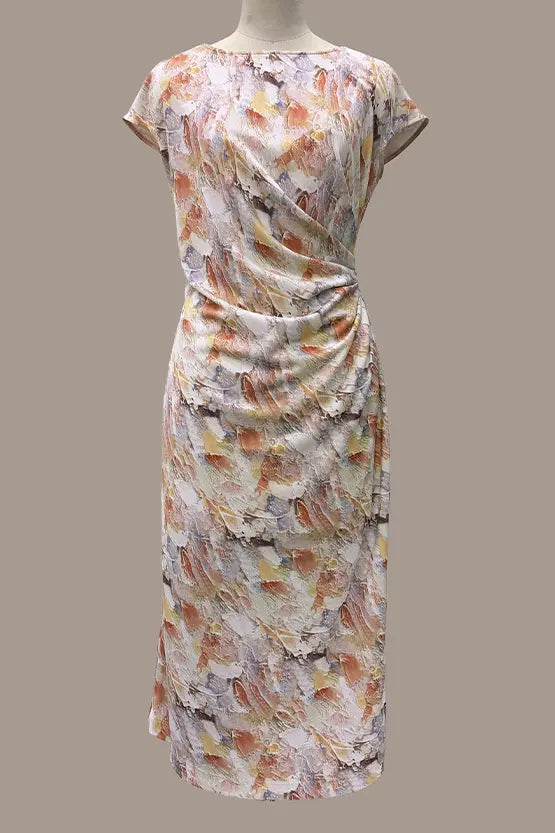 Stretch Ponte: Womanhood T-Dress With Sash