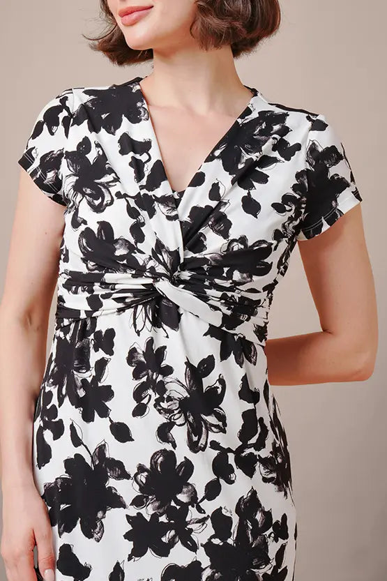 Stretch Jersey: Knee-Length Twisted Dress