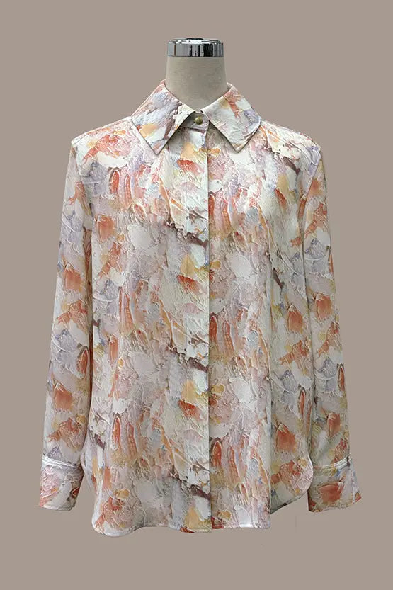 Stretch Georgette: Womanhood Front Fly Shirt