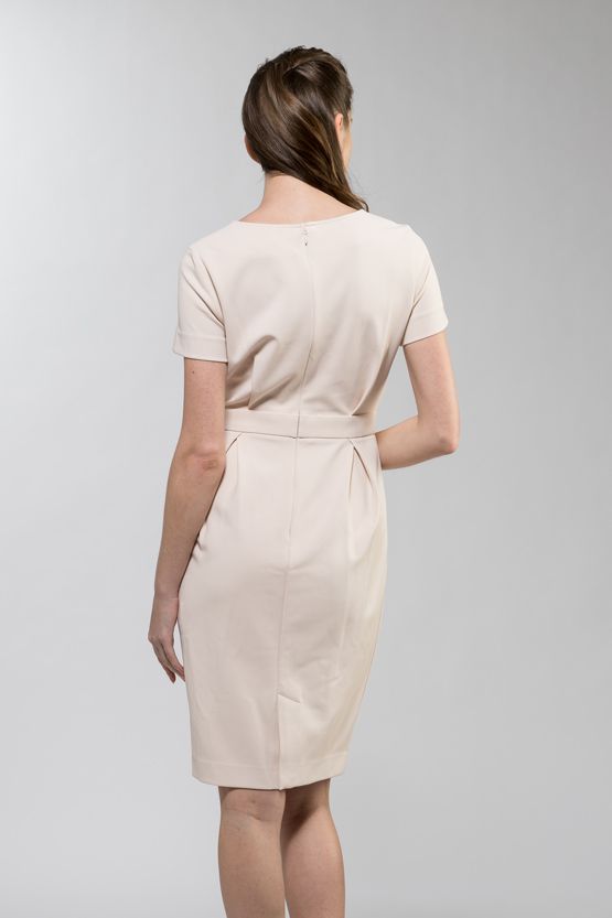 Shell Pink 3D Lightweight Stretch Dress - Not Found
