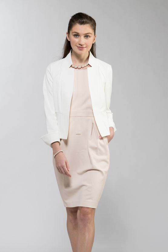 Shell Pink 3D Lightweight Stretch Dress - Not Found