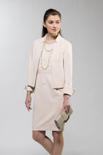Shell Pink 3D Lightweight Stretch Dress - Not Found