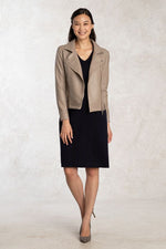 Taupe Stretch Riders Jacket
