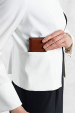 Smart Stretch: White Bolero Jacket