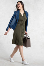 Indigo Stretch Denim Biker Jacket