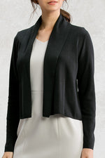 Black Kanazawa-Made Short Cardigan
