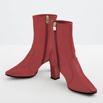 Bordeaux Red Squishy Stretch Boots