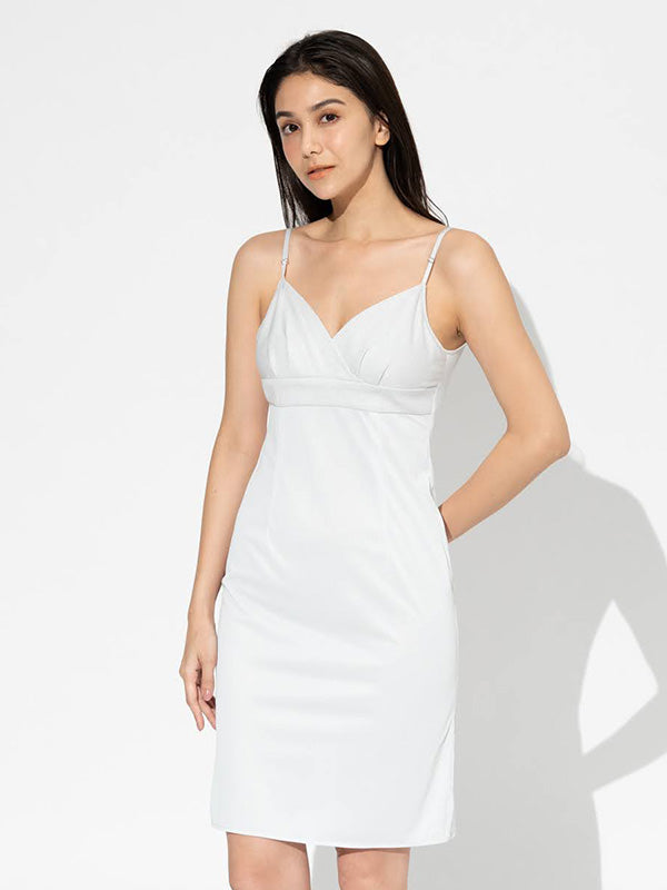 Midi: Silver Glitter Midi Camisole Dress