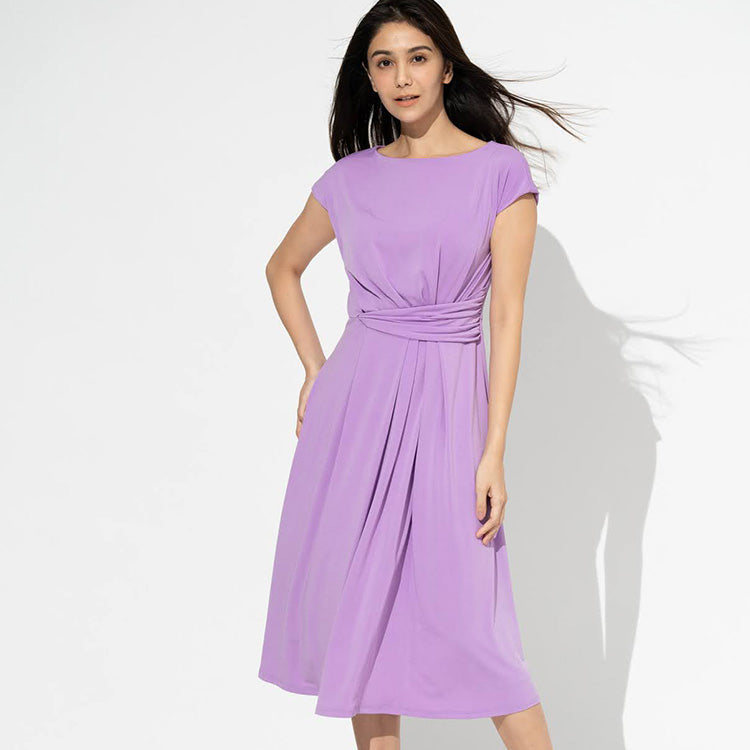 Navy A-Line Dress For Actresses