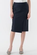 Cooling Suit Navy Wrap Skirt