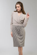 Smokey Pink Drape Dress