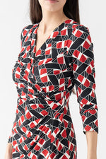 Red Fox Gathered Dress