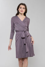 Lavender Wrap Dress