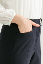 Double Jersey: Navy Straight Pants