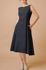 Active Cool: Short A-Line Front Zip Dress