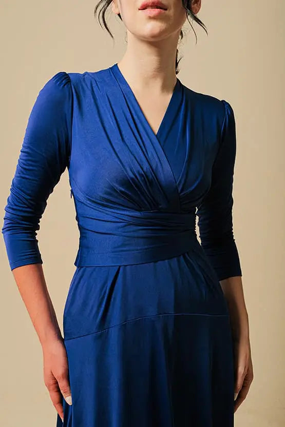 Brushed Back: Fleece-Lined Cache-Coeur Dress (With Anti-Static Petticoat)