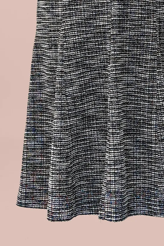 Stretch Lame Tweed: Zip-Up Semi-Mermed Dress