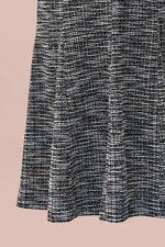 Stretch Lame Tweed: Zip-Up Semi-Mermed Dress