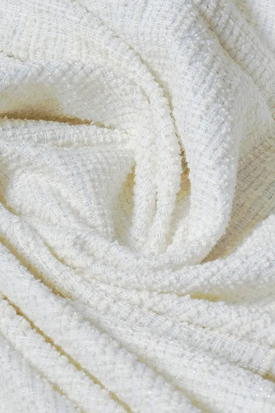 Stretch Lame Tweed: Tailored Jacket