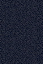 Navy Tiny Dot Gathered Dress