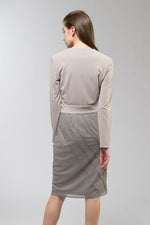 Smokey Pink Drape Dress